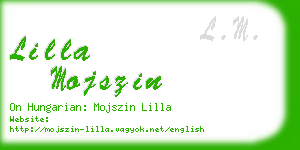 lilla mojszin business card